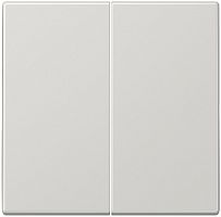 Лицевая панель Jung LS990 для 2-кл. выключателя серый картинка